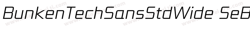 BunkenTechSansStdWide SeBd字体转换